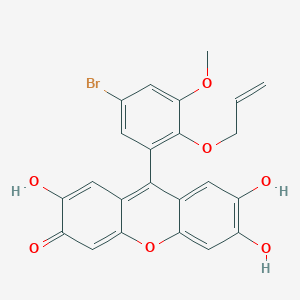 9-(5-Bromo-3-methoxy-2-prop-2-enoxyphenyl)-2,6,7-trihydroxyxanthen-3-one