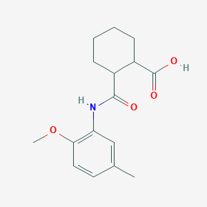 2-[(2-METHOXY-5-METHYLANILINO)CARBONYL]-1-CYCLOHEXANECARBOXYLIC ACID