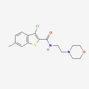 3-chloro-6-methyl-N-[2-(morpholin-4-yl)ethyl]-1-benzothiophene-2-carboxamide