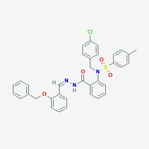 molecular formula C35H30ClN3O4S B403417 N-[2-({2-[2-(benzyloxy)benzylidene]hydrazino}carbonyl)phenyl]-N-(4-chlorobenzyl)-4-methylbenzenesulfonamide 