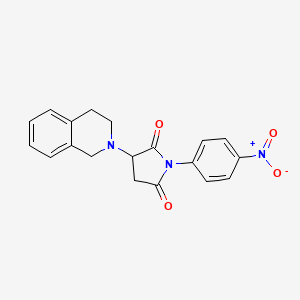 3-(3,4-dihydroisoquinolin-2(1H)-yl)-1-(4-nitrophenyl)pyrrolidine-2,5-dione