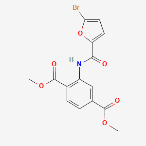 DIMETHYL 2-{[(5-BROMO-2-FURYL)CARBONYL]AMINO}TEREPHTHALATE