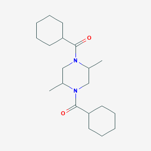 CYCLOHEXYL[4-(CYCLOHEXYLCARBONYL)-2,5-DIMETHYLPIPERAZINO]METHANONE