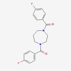 molecular formula C19H18F2N2O2 B4034280 1,4-bis(4-fluorobenzoyl)-1,4-diazepane 