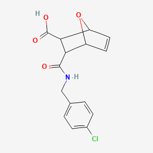 3-{[(4-chlorobenzyl)amino]carbonyl}-7-oxabicyclo[2.2.1]hept-5-ene-2-carboxylic acid