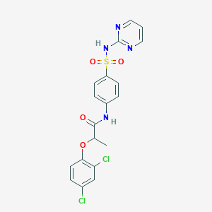 2-(2,4-dichlorophenoxy)-N-{4-[(2-pyrimidinylamino)sulfonyl]phenyl}propanamide