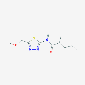 N-[5-(methoxymethyl)-1,3,4-thiadiazol-2-yl]-2-methylpentanamide