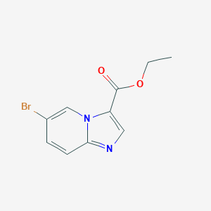 molecular formula C10H9BrN2O2 B040343 6-溴咪唑并[1,2-a]吡啶-3-羧酸乙酯 CAS No. 372198-69-1
