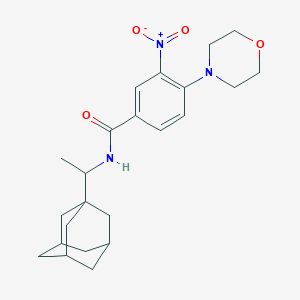 4-(morpholin-4-yl)-3-nitro-N-[1-(tricyclo[3.3.1.1~3,7~]dec-1-yl)ethyl]benzamide