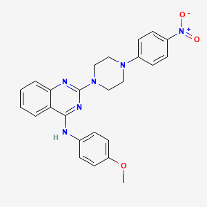 N-(4-methoxyphenyl)-2-[4-(4-nitrophenyl)piperazin-1-yl]quinazolin-4-amine