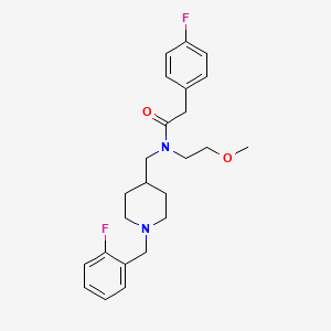 N-{[1-(2-fluorobenzyl)-4-piperidinyl]methyl}-2-(4-fluorophenyl)-N-(2-methoxyethyl)acetamide