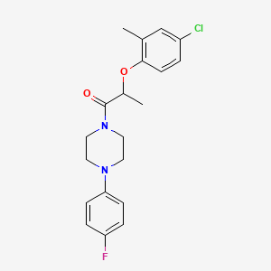 2-(4-CHLORO-2-METHYLPHENOXY)-1-[4-(4-FLUOROPHENYL)PIPERAZINO]-1-PROPANONE