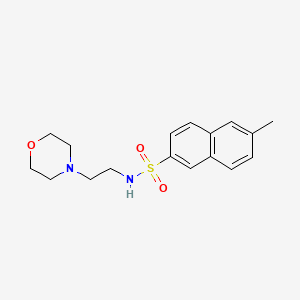 6-methyl-N-(2-morpholin-4-ylethyl)naphthalene-2-sulfonamide