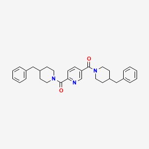 2,5-bis[(4-benzyl-1-piperidinyl)carbonyl]pyridine