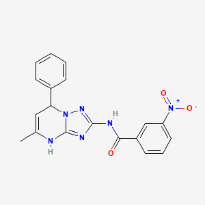 N-(5-methyl-7-phenyl-4,7-dihydro[1,2,4]triazolo[1,5-a]pyrimidin-2-yl)-3-nitrobenzamide