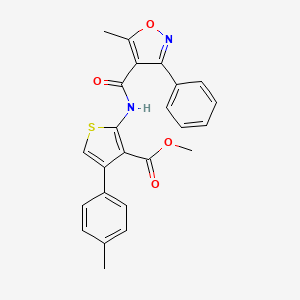 methyl 4-(4-methylphenyl)-2-{[(5-methyl-3-phenyl-4-isoxazolyl)carbonyl]amino}-3-thiophenecarboxylate