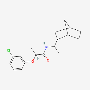 N-(1-bicyclo[2.2.1]hept-2-ylethyl)-2-(3-chlorophenoxy)propanamide