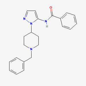 N-[2-(1-benzylpiperidin-4-yl)pyrazol-3-yl]benzamide