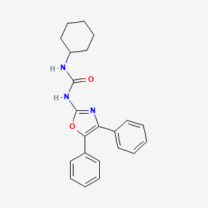 N-cyclohexyl-N'-(4,5-diphenyl-1,3-oxazol-2-yl)urea