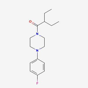 2-ETHYL-1-[4-(4-FLUOROPHENYL)PIPERAZINO]-1-BUTANONE