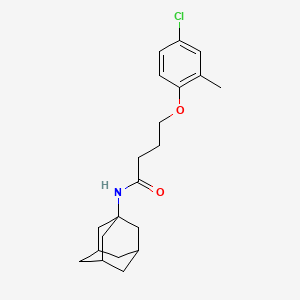 molecular formula C21H28ClNO2 B4034405 N-(ADAMANTAN-1-YL)-4-(4-CHLORO-2-METHYLPHENOXY)BUTANAMIDE 