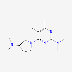 4-[3-(dimethylamino)pyrrolidin-1-yl]-N,N,5,6-tetramethylpyrimidin-2-amine