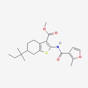 Methyl 6-(2-methylbutan-2-yl)-2-{[(2-methylfuran-3-yl)carbonyl]amino}-4,5,6,7-tetrahydro-1-benzothiophene-3-carboxylate