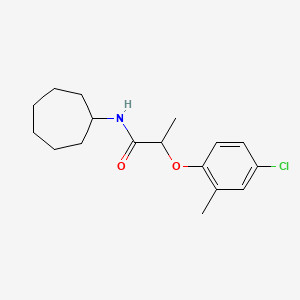 2-(4-chloro-2-methylphenoxy)-N-cycloheptylpropanamide