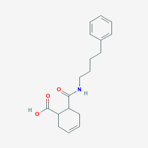 6-[(4-Phenylbutyl)carbamoyl]cyclohex-3-ene-1-carboxylic acid