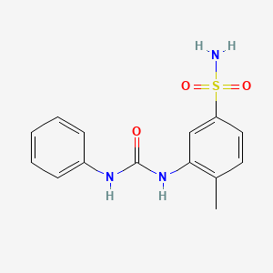 3-[(ANILINOCARBONYL)AMINO]-4-METHYL-1-BENZENESULFONAMIDE