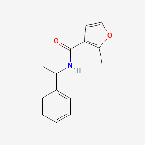 2-methyl-N-(1-phenylethyl)furan-3-carboxamide