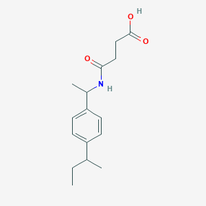 4-({1-[4-(Butan-2-yl)phenyl]ethyl}amino)-4-oxobutanoic acid