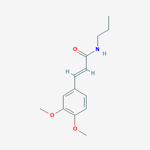 (2E)-3-(3,4-dimethoxyphenyl)-N-propylprop-2-enamide