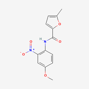 molecular formula C13H12N2O5 B4034539 N-(4-methoxy-2-nitrophenyl)-5-methylfuran-2-carboxamide 