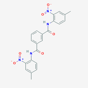 molecular formula C22H18N4O6 B403455 N,N'-Bis-(4-methyl-2-nitro-phenyl)-isophthalamide 