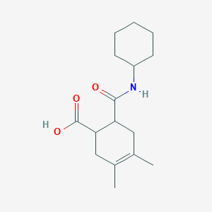 6-(Cyclohexylcarbamoyl)-3,4-dimethylcyclohex-3-ene-1-carboxylic acid