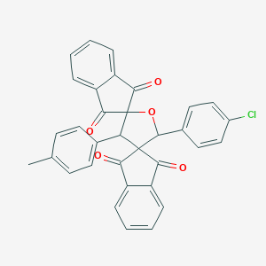 molecular formula C33H21ClO5 B403456 5'-(4-Chlorophenyl)-3'-(4-methylphenyl)dispiro[indene-2,2'-furan-4',2''-indene]-1,1'',3,3''-tetrone CAS No. 371203-47-3