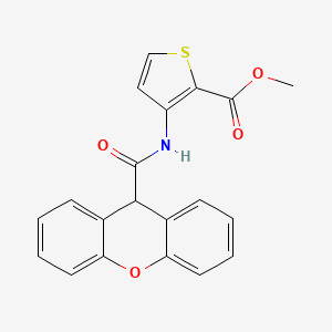 molecular formula C20H15NO4S B4034562 methyl 3-[(9H-xanthen-9-ylcarbonyl)amino]-2-thiophenecarboxylate 