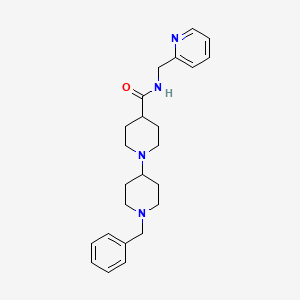 1-(1-benzylpiperidin-4-yl)-N-(pyridin-2-ylmethyl)piperidine-4-carboxamide