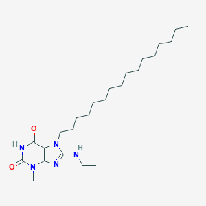 8-(ethylamino)-7-hexadecyl-3-methyl-3,7-dihydro-1H-purine-2,6-dione