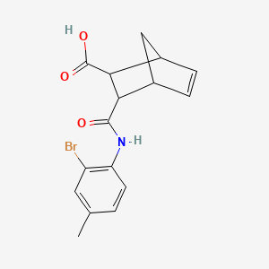 3-[(2-BROMO-4-METHYLANILINO)CARBONYL]BICYCLO[2.2.1]HEPT-5-ENE-2-CARBOXYLIC ACID