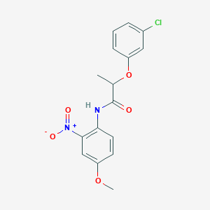 2-(3-chlorophenoxy)-N-(4-methoxy-2-nitrophenyl)propanamide