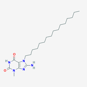 8-amino-7-hexadecyl-3-methyl-3,7-dihydro-1H-purine-2,6-dione