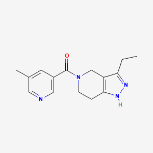 3-ethyl-5-[(5-methyl-3-pyridinyl)carbonyl]-4,5,6,7-tetrahydro-1H-pyrazolo[4,3-c]pyridine trifluoroacetate