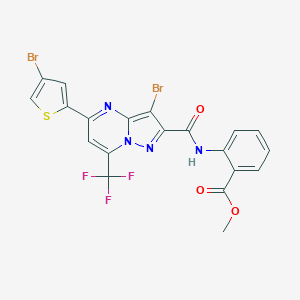 Methyl 2-({[3-bromo-5-(4-bromo-2-thienyl)-7-(trifluoromethyl)pyrazolo[1,5-a]pyrimidin-2-yl]carbonyl}amino)benzoate