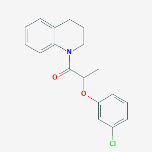 2-(3-CHLOROPHENOXY)-1-[3,4-DIHYDRO-1(2H)-QUINOLINYL]-1-PROPANONE