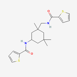 N-({1,3,3-trimethyl-5-[(2-thienylcarbonyl)amino]cyclohexyl}methyl)-2-thiophenecarboxamide