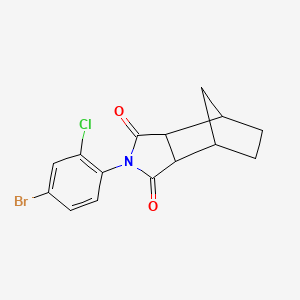 molecular formula C15H13BrClNO2 B4034663 2-(4-bromo-2-chlorophenyl)hexahydro-1H-4,7-methanoisoindole-1,3(2H)-dione 