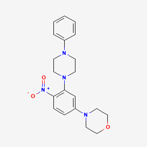 4-[4-Nitro-3-(4-phenylpiperazin-1-yl)phenyl]morpholine