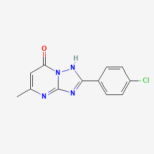 molecular formula C12H9ClN4O B4034712 2-(4-chlorophenyl)-5-methyl[1,2,4]triazolo[1,5-a]pyrimidin-7(4H)-one 